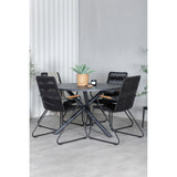Alma spisebord ø120cm + Bois lenestol Venture Design Spisegruppe