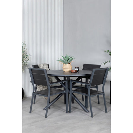 Alma spisebord ø120cm + Levels stol Venture Design Spisegruppe