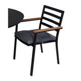 Alma spisebord ø120cm + Brasilia Karmstol Venture Design Spisegruppe