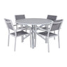 Alma spisebord ø120cm + Copacabana Venture Design Spisegruppe