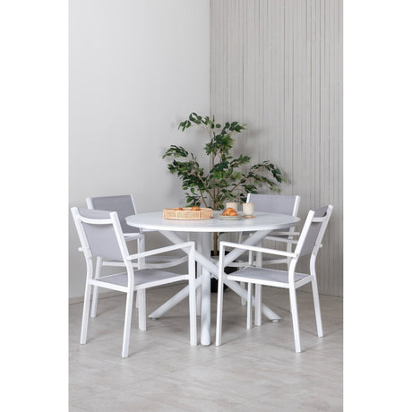 Alma spisebord ø120cm + Copacabana Venture Design Spisegruppe