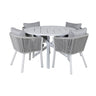 Alma spisebord ø120cm + Virya spisestoler Venture Design Spisegruppe