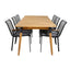 Julian spisebord 210*100cm + Dallas spisestoler Venture Design Spisegruppe