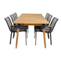 Julian spisebord 210*100cm + Dallas spisestoler Venture Design Spisegruppe