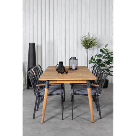 Julian spisebord 210*100cm + Dallas spisestoler Venture Design Spisegruppe