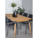 Julian spisebord 210*100cm + Santorini Lenestol Venture Design Spisegruppe