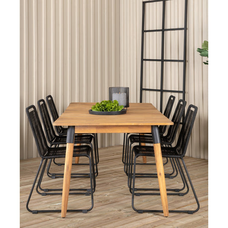 Julian spisebord 210*100cm + Lindos stol Venture Design Spisegruppe