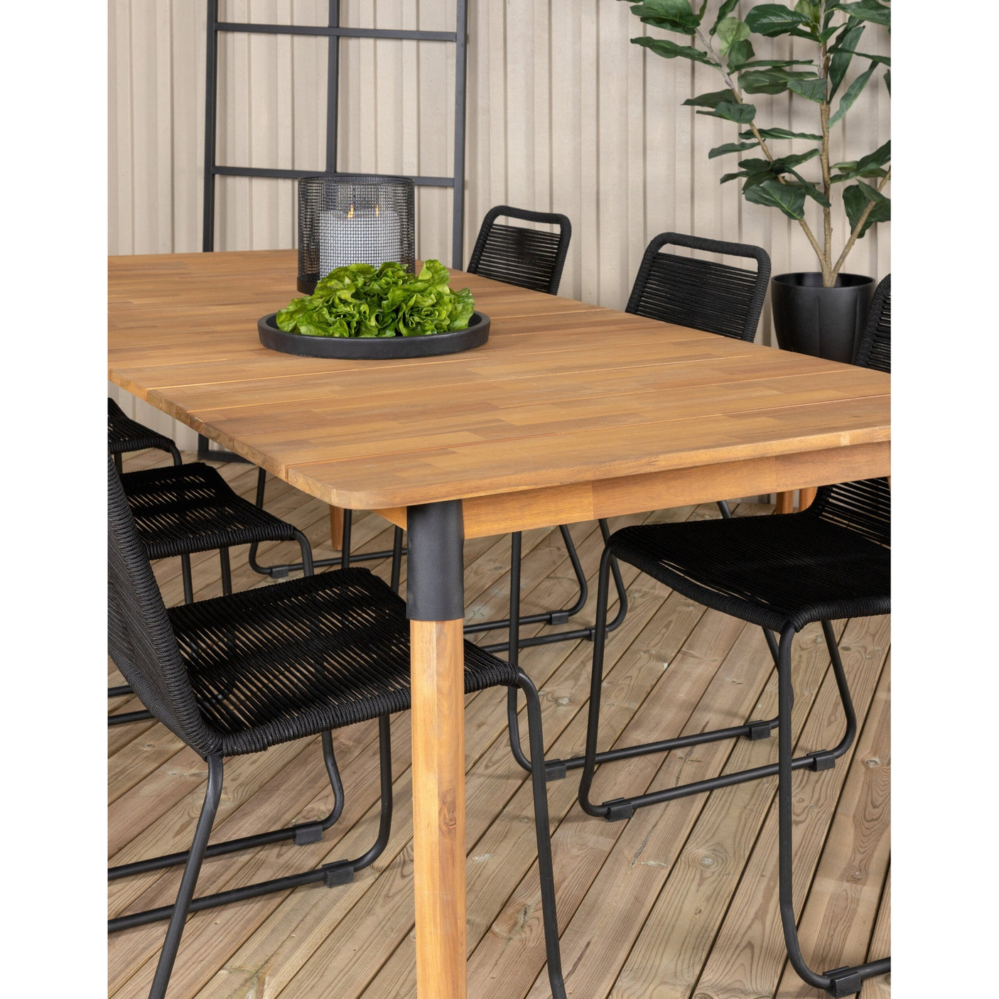 Julian spisebord 210*100cm + Lindos stol Venture Design Spisegruppe