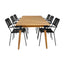 Julian spisebord 210*100cm + Lindos lenestol Venture Design Spisegruppe