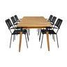 Julian spisebord 210*100cm + Lindos lenestol Venture Design Spisegruppe