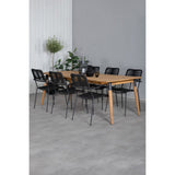 Julian spisebord 210*100cm + Lindos lenestol Venture Design Spisegruppe