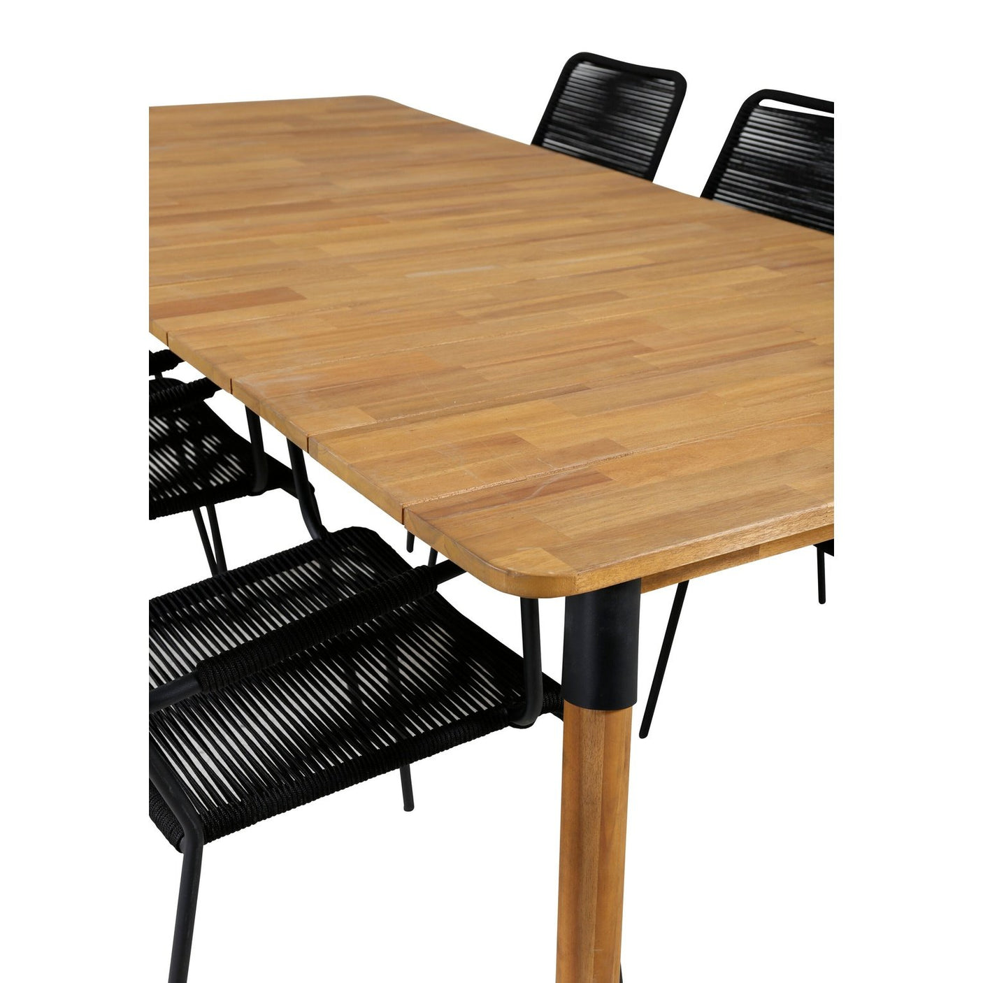 Julian spisebord 210*100cm + Lindos lenestol Venture Design Spisegruppe
