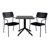 Way kafébord 70*70 + Nicke spisestoler m. armlene Venture Design Spisegruppe