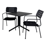 Way kafébord 70*70 + Nicke spisestoler m. armlene Venture Design Spisegruppe