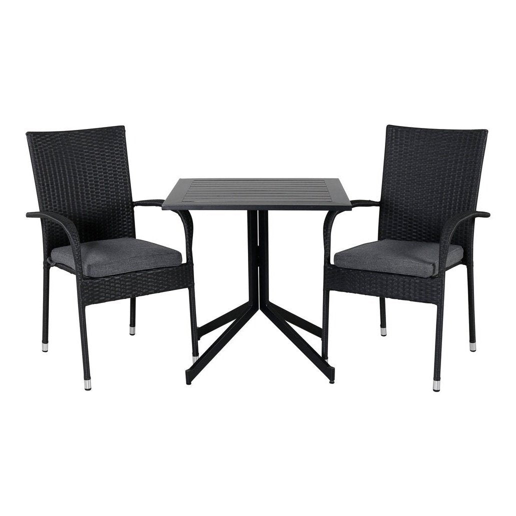 Way café bord 70*70 + Anna stol Venture Design Spisegruppe