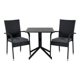 Way café bord 70*70 + Anna stol Venture Design Spisegruppe