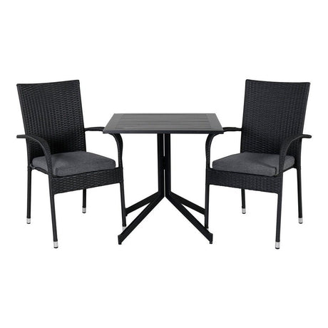Way café bord 70*70 + Anna stol Venture Design Spisegruppe