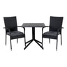 Way café bord 70*70 + Anna stol Venture Design Spisegruppe