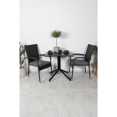Way café bord 70*70 + Anna stol Venture Design Spisegruppe