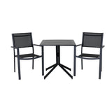 Way café bord 70*70 + Copacabana Stabling stol Venture Design Spisegruppe