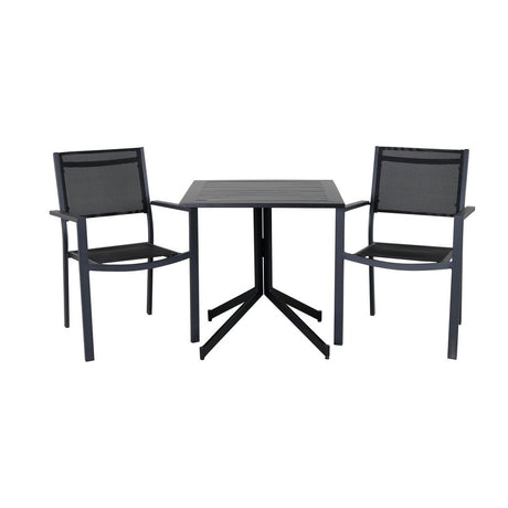 Way café bord 70*70 + Copacabana Stabling stol Venture Design Spisegruppe