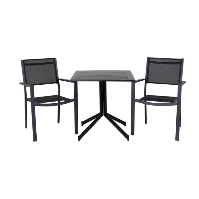 Way café bord 70*70 + Copacabana Stabling stol Venture Design Spisegruppe