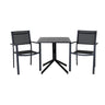 Way café bord 70*70 + Copacabana Stabling stol Venture Design Spisegruppe