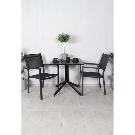 Way café bord 70*70 + Copacabana Stabling stol Venture Design Spisegruppe