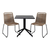 Way kafébord 70*70 + Lindos stol / Venture Design Spisegruppe