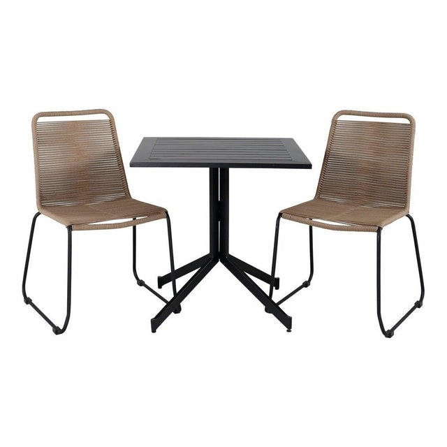 Way kafébord 70*70 + Lindos stol / Venture Design Spisegruppe