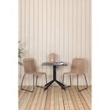 Way kafébord 70*70 + Lindos stol / Venture Design Spisegruppe