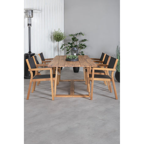 Plankton Spisebord 220*100 + Venice Venture Design Spisegruppe