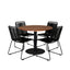 Cot spisebord ø100cm + Lindos stablestol Venture Design Spisegruppe
