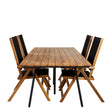 Chan spisebord 200cm + Liten John stol Venture Design Spisegruppe
