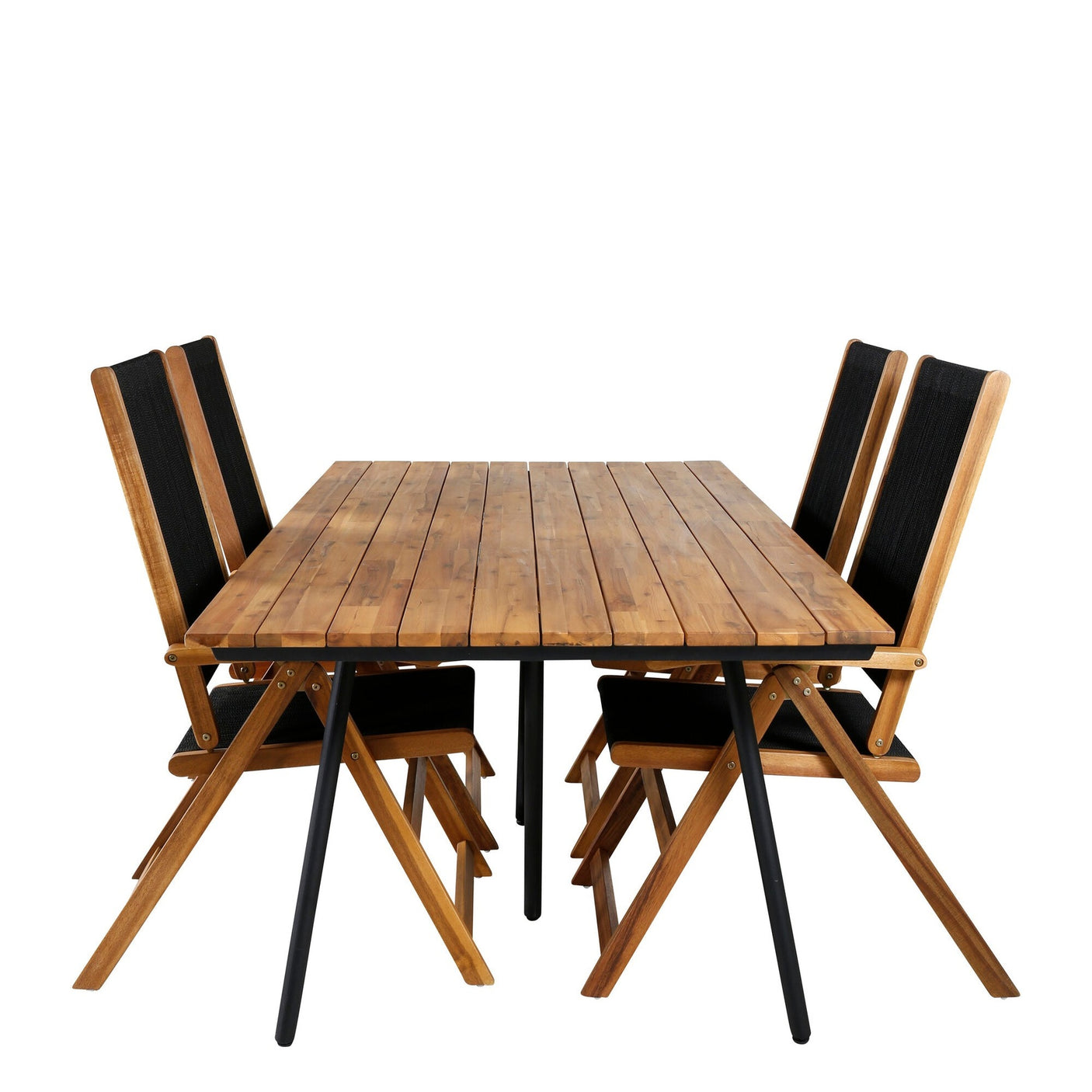 Chan spisebord 200cm + Liten John stol Venture Design Spisegruppe