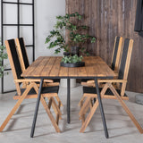 Chan spisebord 200cm + Liten John stol Venture Design Spisegruppe