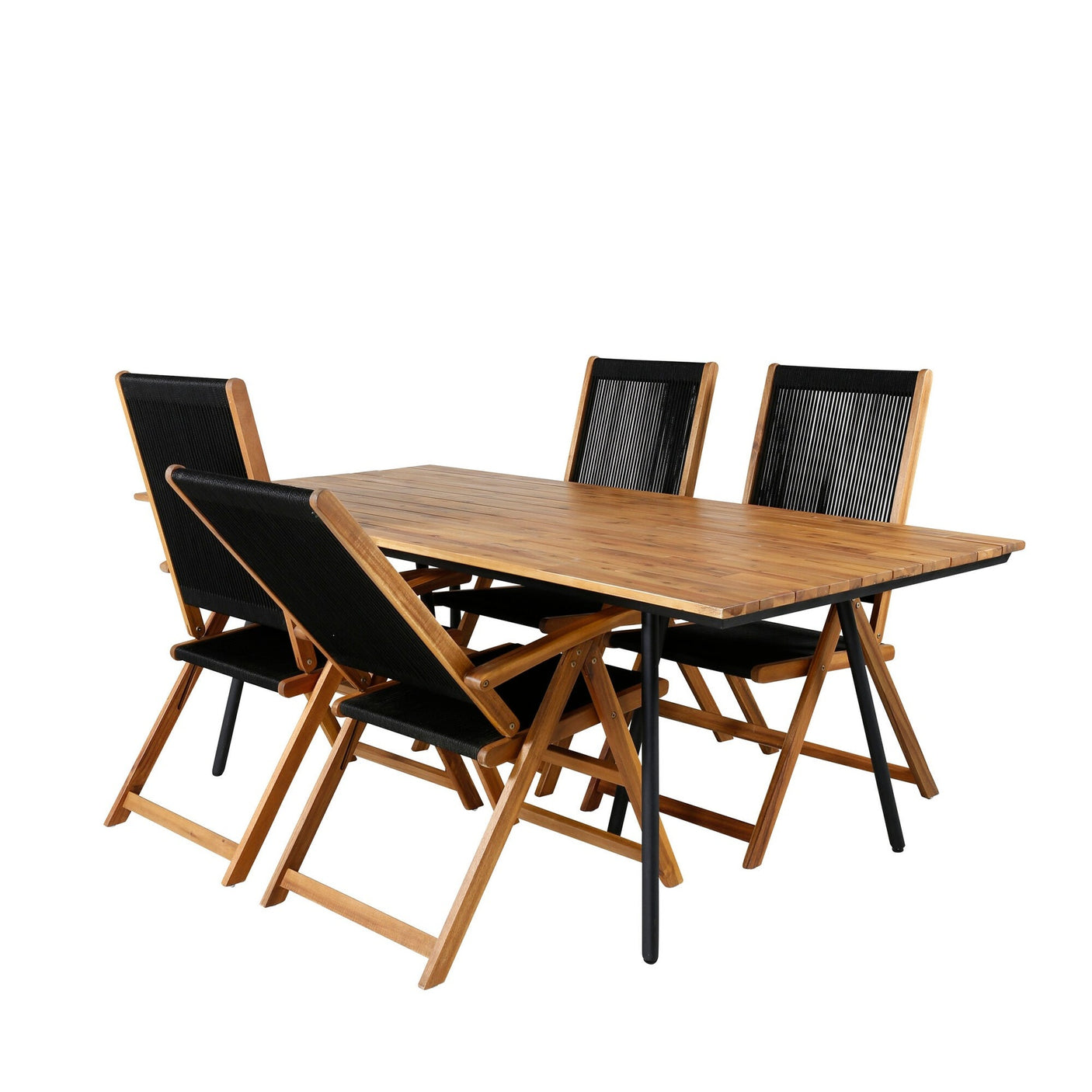 Chan spisebord 200cm + Liten John stol Venture Design Spisegruppe