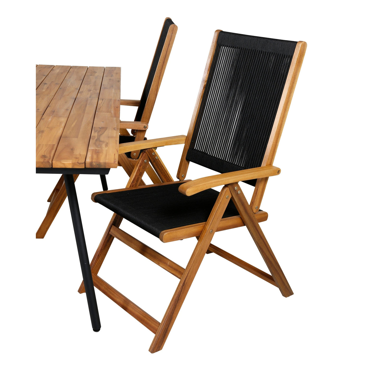 Chan spisebord 200cm + Liten John stol Venture Design Spisegruppe