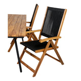 Chan spisebord 200cm + Liten John stol Venture Design Spisegruppe