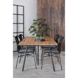 Chan spisebord 200cm + Julian spisestoler Venture Design Spisegruppe