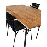 Chan spisebord 200cm + Julian spisestoler Venture Design Spisegruppe