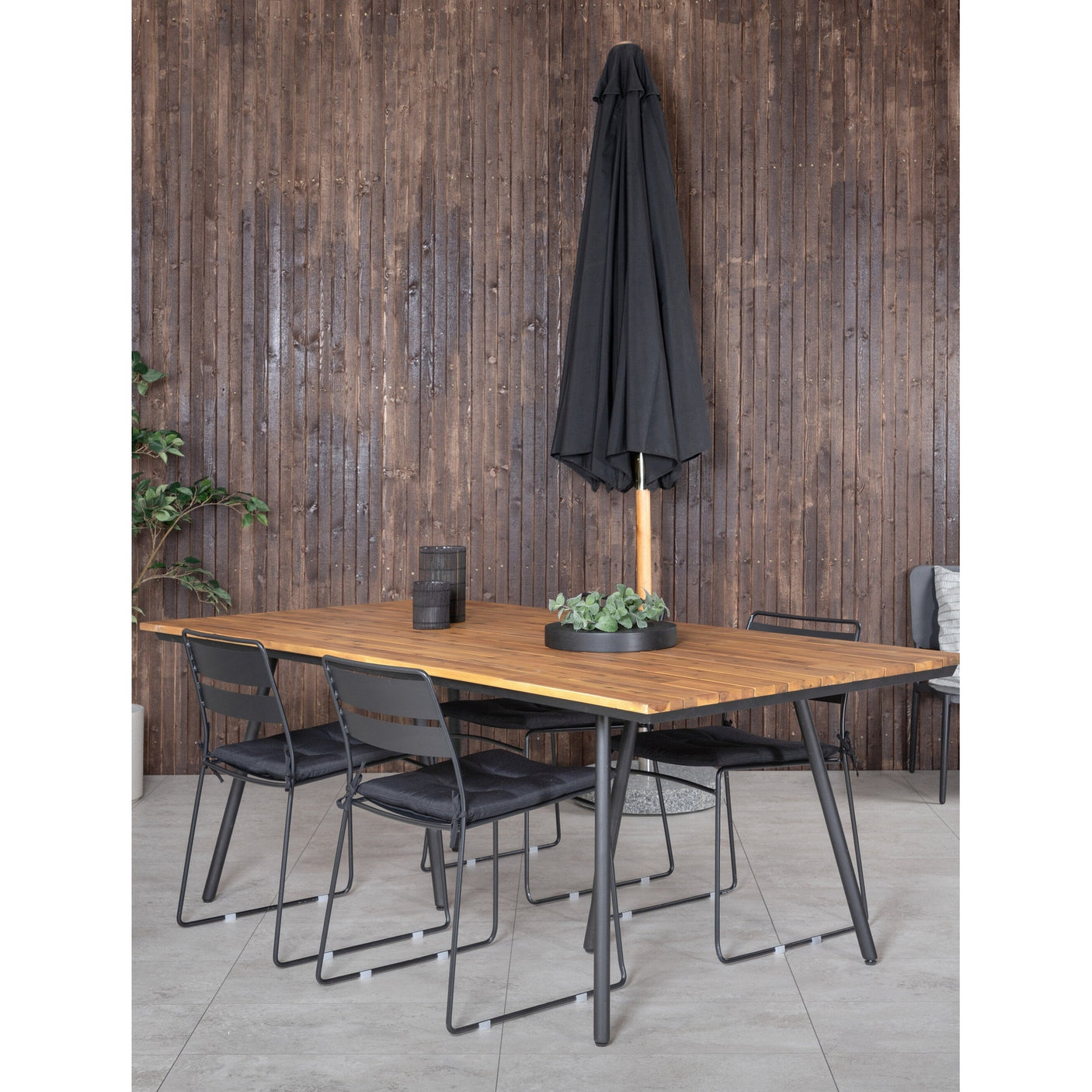 Chan spisebord 200cm + Lina spisestoler Venture Design Spisegruppe