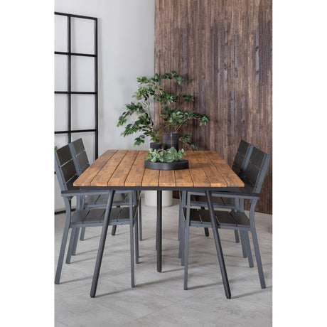 Chan spisebord 200cm + Levels stol Venture Design Spisegruppe