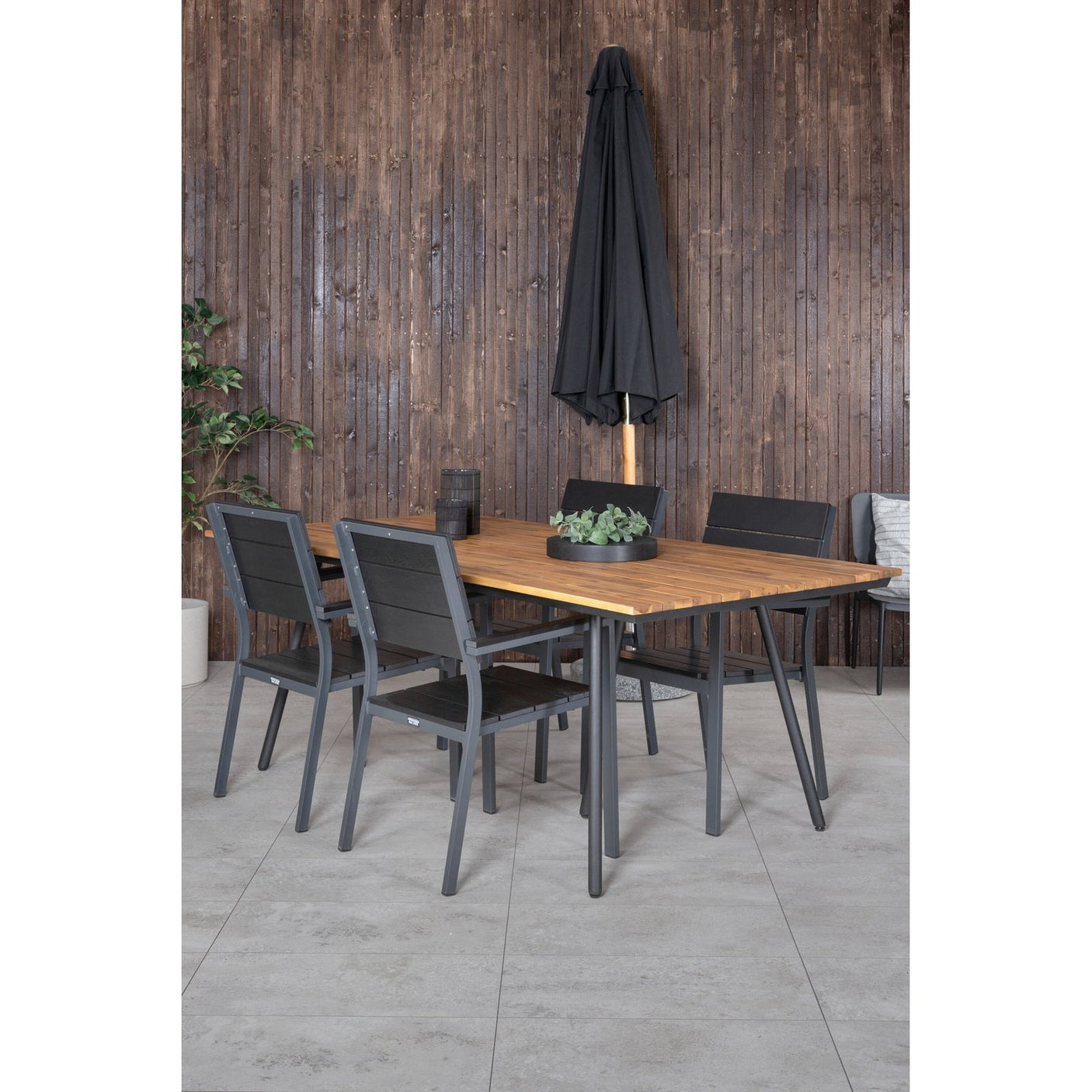 Chan spisebord 200cm + Levels stol Venture Design Spisegruppe