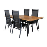 Chan spisebord 200cm + Copacabana Lenestol Venture Design Spisegruppe