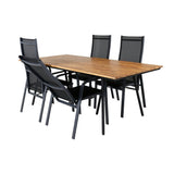 Chan spisebord 200cm + Copacabana Lenestol Venture Design Spisegruppe
