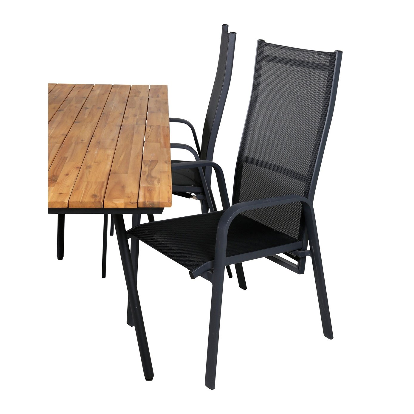 Chan spisebord 200cm + Copacabana Lenestol Venture Design Spisegruppe