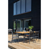 Chan spisebord 200cm + Santorini Armstol Venture Design Spisegruppe