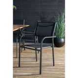 Chan spisebord 200cm + Santorini Armstol Venture Design Spisegruppe