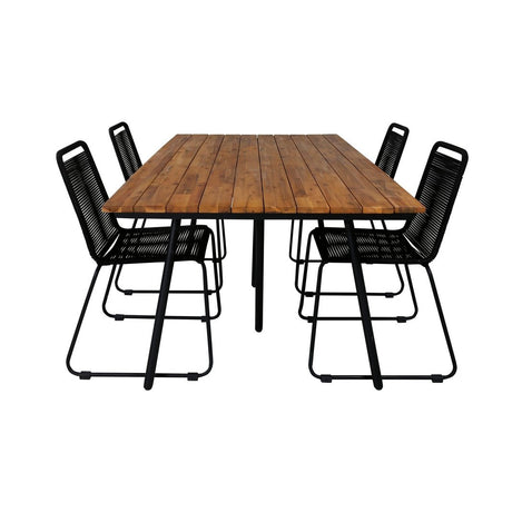 Chan spisebord 200cm + Lindos Venture Design Spisegruppe